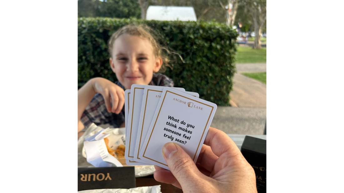 Jason Priest and his daughter Indi sharing fish and chips